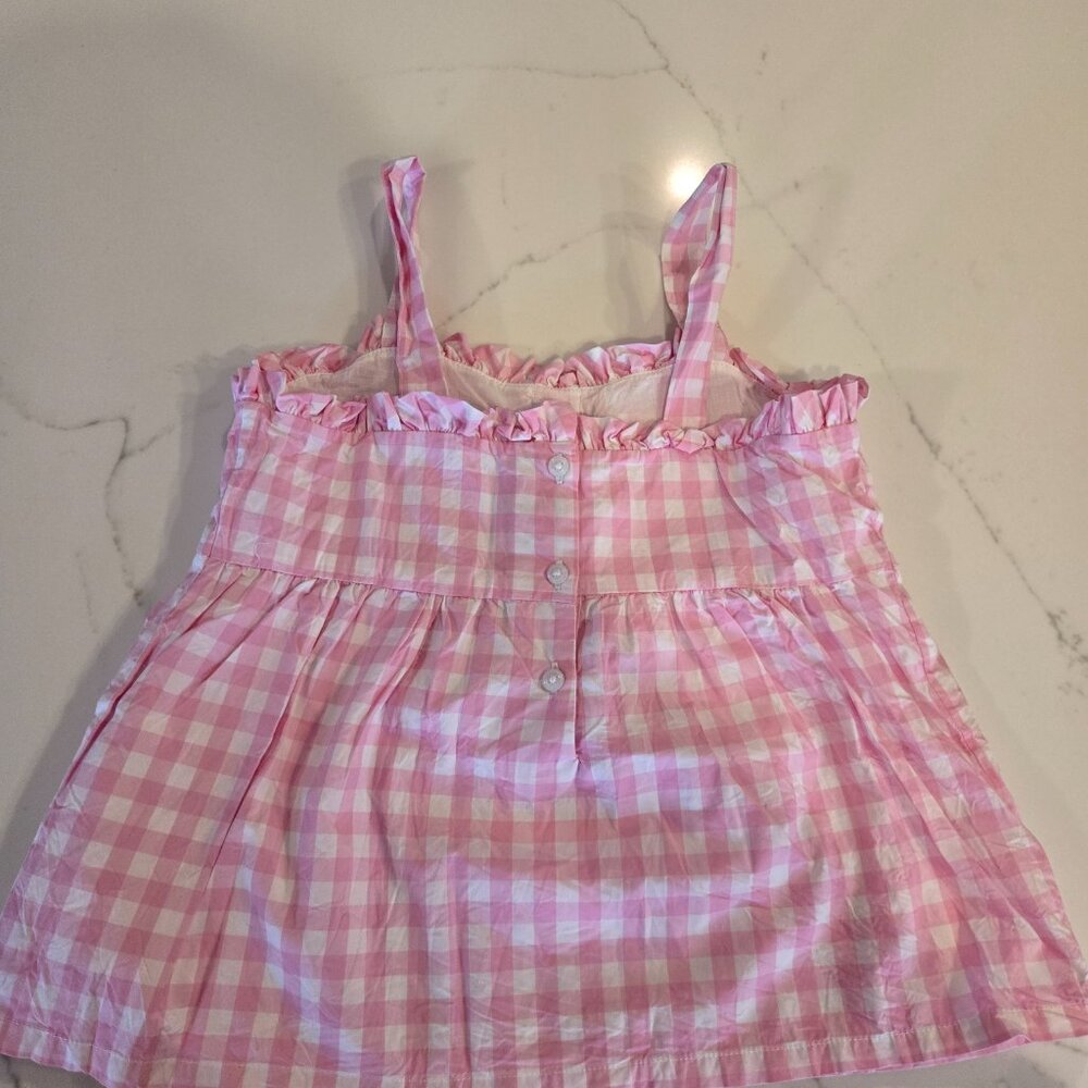Pink and white Janie and Jack top size 8 - Picture 3 of 3